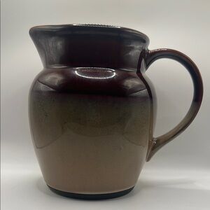 Elegant Brown Sango Ceramic Pitcher